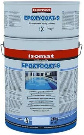 Isomat Epoxycoat-S (Α+Β) Χρώμα Πισίνας Λευκό 9.6kg