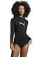 PUMA Tricou De Protecție Solară Pentru Femei Mânecă Lungă Negru UPF 50+