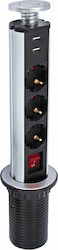 Commel Мортис Мултиплъг За Плот 3 Гнезда 1,8м с 2 USB и Превключвател 234-181 Commel Мортис Мултиплъг За Плот 3 Гнезда 1,8м с 2 USB и Превключвател 234-181