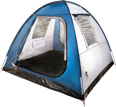 Campo Rimo 4 Blackout De vară Cort Camping Igloo Albastră pentru 4 Persoane 240x210x150cm