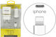 Auto Gs Car Charger with one Port: 1xUSB with Cable Lightning White Color