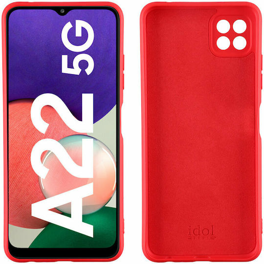 Idol 1991 Velvet Back Cover Σιλικόνης Κόκκινο (Galaxy A22 5G)