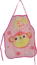 Justnote 702239 Apron Painting Pink Monkey 702239