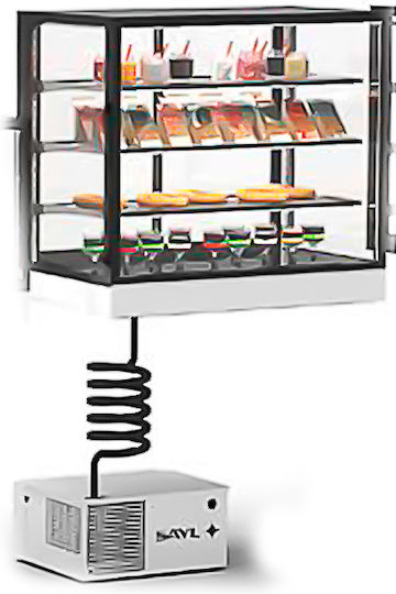 Sayl Barcelona Maintenance Showcase Tabletop with 4 Levels 60x60x65cm Integra