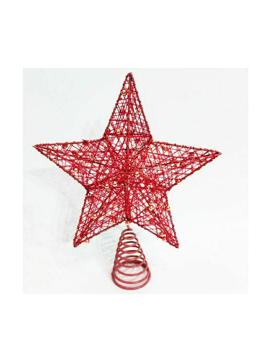 Iliadis Christmas Star Ornament Red 23x20cm