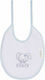 Figlio Bino Bunny Bib Fabric with Lace Band White