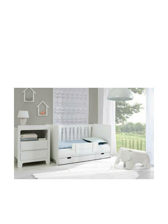 Kidscom Oslo Mini Σετ Βρεφικού Δωματίου με Κρεβάτι & Συρταριέρα Λευκό