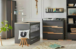 Kidscom Snap Σετ Βρεφικού Δωματίου με Κρεβάτι & Συρταριέρα Γκρι / Μπεζ