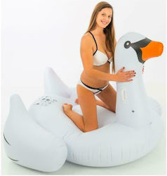 Big Swan Inflatable Ride On Swan White 190cm AB000806