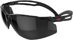 3M SecureFit Safety Glasses with Black Tint Lenses SF501SGAF-BLK