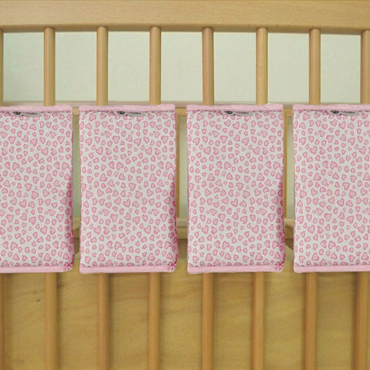 O Kosmos tou Morou Crib Bumper Inside Pink 24x48cm