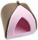 Dog Bed Nest Brown/Pink 38x38cm