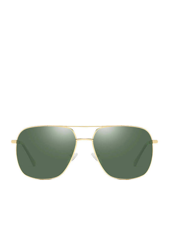 Moscow Mule Navigator Men's Sunglasses with Metal Frame Gold / Green MM/201934/3