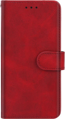 Synthetic Leather Wallet Red (Galaxy A13 4G)