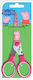 Diakakis Peppa Pig Children's Scissors for Crafts 13.5cm with Metallic Blade Pink 6pcs