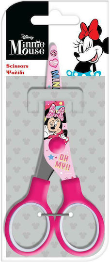 Diakakis Minnie Mouse Children's Scissors for Crafts 13.5cm with Metallic Blade Pink 1pcs