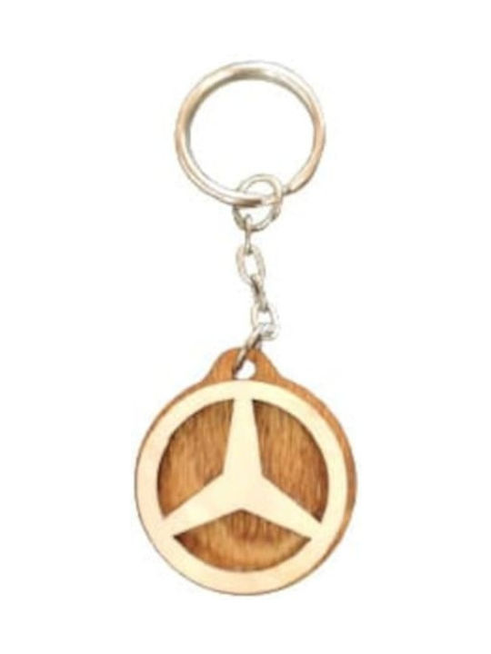Mercedes-Benz Χειροποίητο Μπρελόκ Ξύλινο Mercedes