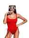 Bluepoint One-Piece Swimsuit with Padding Red