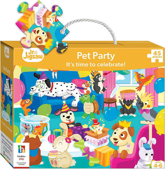 Παιδικό Puzzle Party Κατοικίδιων για 4+ Ετών 45pcs Hinkler