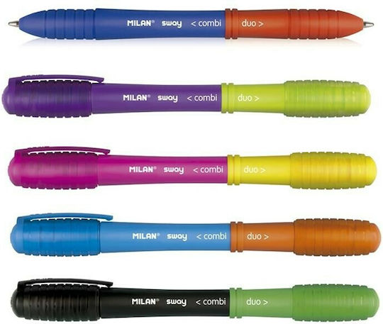Milan Pen Ballpoint 1mm 50pcs (Μiscellaneous Colours)