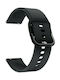Armband Silikon Schwarz (Huawei Watch 3 (46mm) / Huawei Watch 3 Pro (48mm) / Huawei Watch GT 2 Pro (47mm) / Honor GS Pro)