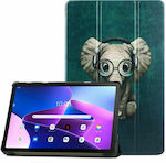 Tech-Protect Smartcase Flip Cover Piele artificială Happy Elephant Lenovo Tab M10 Plus 10.6 a 3-a generație