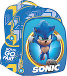 Gim Sonic Σχολική Τσάντα Πλάτης Νηπιαγωγείου σε Γαλάζιο χρώμα