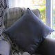 Megapap Sofa Cushion Bono from 100% Cotton Dark Blue 50x50cm.