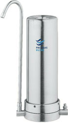 Proteas Filter Συσκευή Φίλτρου Νερού Άνω Πάγκου με Βρυσάκι με Ανταλλακτικό Φίλτρο Proteas Ενεργού Άνθρακα UF PRO-0,1μm