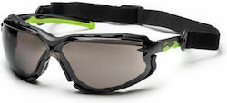 Active Gear Safety Glasses for Protection with Gray Lenses Tinted