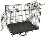 Ikaros Pet Accesories Crate Συρμάτινο Κλουβί Σκύλου Small με 2 Πόρτες 63x44x50.5cm