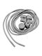 Shoelaces Elastic Gray 2pcs 100cm Elastic Shoelaces with Stop Light Grey