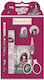 Santoro Kids Stationery Set with Pencil, Sharpener, Eraser, Notepad and Ruler 6pcs