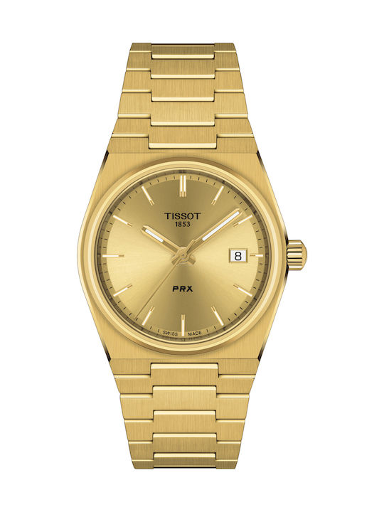 Tissot PRX Women's Watch with Gold Metal Bracelet