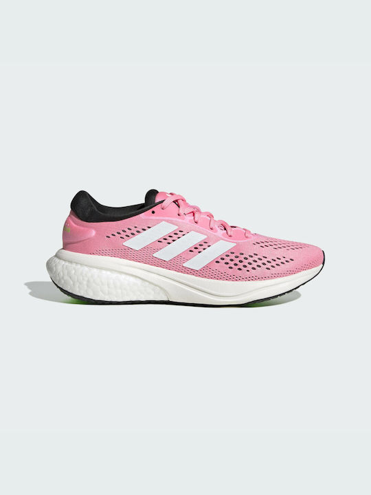 Adidas Supernova 2.0 Γυναικεία Αθλητικά Παπούτσια Running Beam Pink / Cloud White / Solar Green