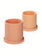 Navaris Pot Beige Set 2pcs