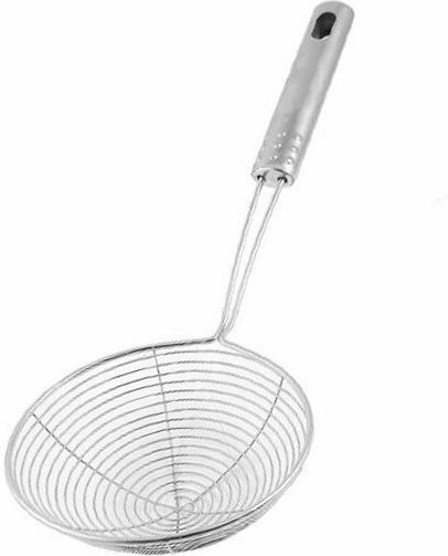 Sugar Love Shallow Spider Strainer Colander Stainless Steel Silver 41cm