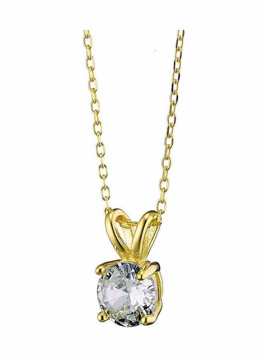 Oxzen Necklace Made of Gold Plated Silver Oxzen Necklace Made of Gold Plated Silver