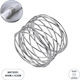 GloboStar Gourmet Napkin Ring Metallic Silver