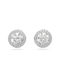 Swarovski Constella Stud Round Cut Earrings with Stones