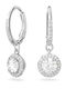 Swarovski Constella Round Cut Ohrringe Hängende aus Silber mit Steinen