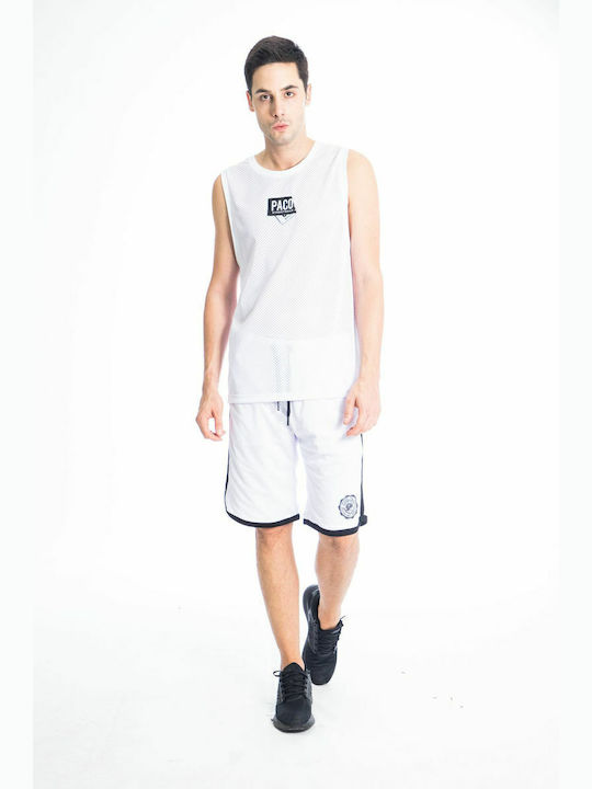 Paco & Co Sportliche Herrenshorts Weiß