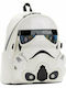 Loungefly Star Wars: Stormtrooper Kids Bag Backpack White 22.5cmx11.25cmx26.25cmcm Star Wars Stormtrooper Lenticular Mini