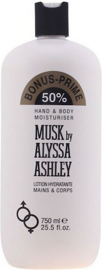 Alyssa Ashley Musk Ενυδατική Κρέμα Σώματος για Όλες τις Επιδερμίδες 750ml