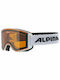 Alpina Narkoja Dh Ski & Snowboard Goggles Kids White with Lens in Orange Color