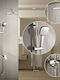 Inter Ceramic Elmira Adjustable Shower Column with Bathtub Mixer 77.5-138cm Silver