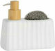 Andrea House Kitchen Dispenser Ceramic with Sponge Holder White 150ml