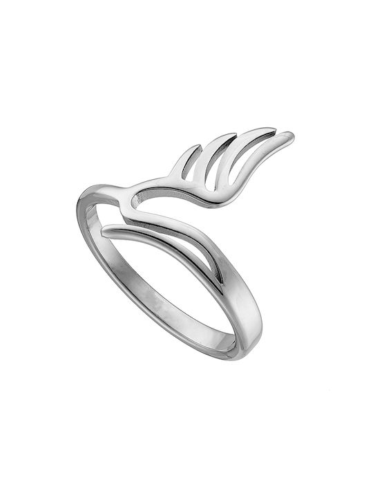 Oxzen Women's Ring from Steel Gold Plated