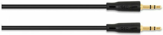 QED Cablu De Sunet Jack 3,5 Mm Male - 3,5 Mm Male Negru 1,5m QE8124