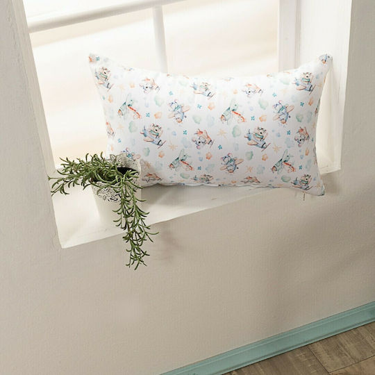 Teoran Kids Decorative Pillow Case Oliver White 50x30cm